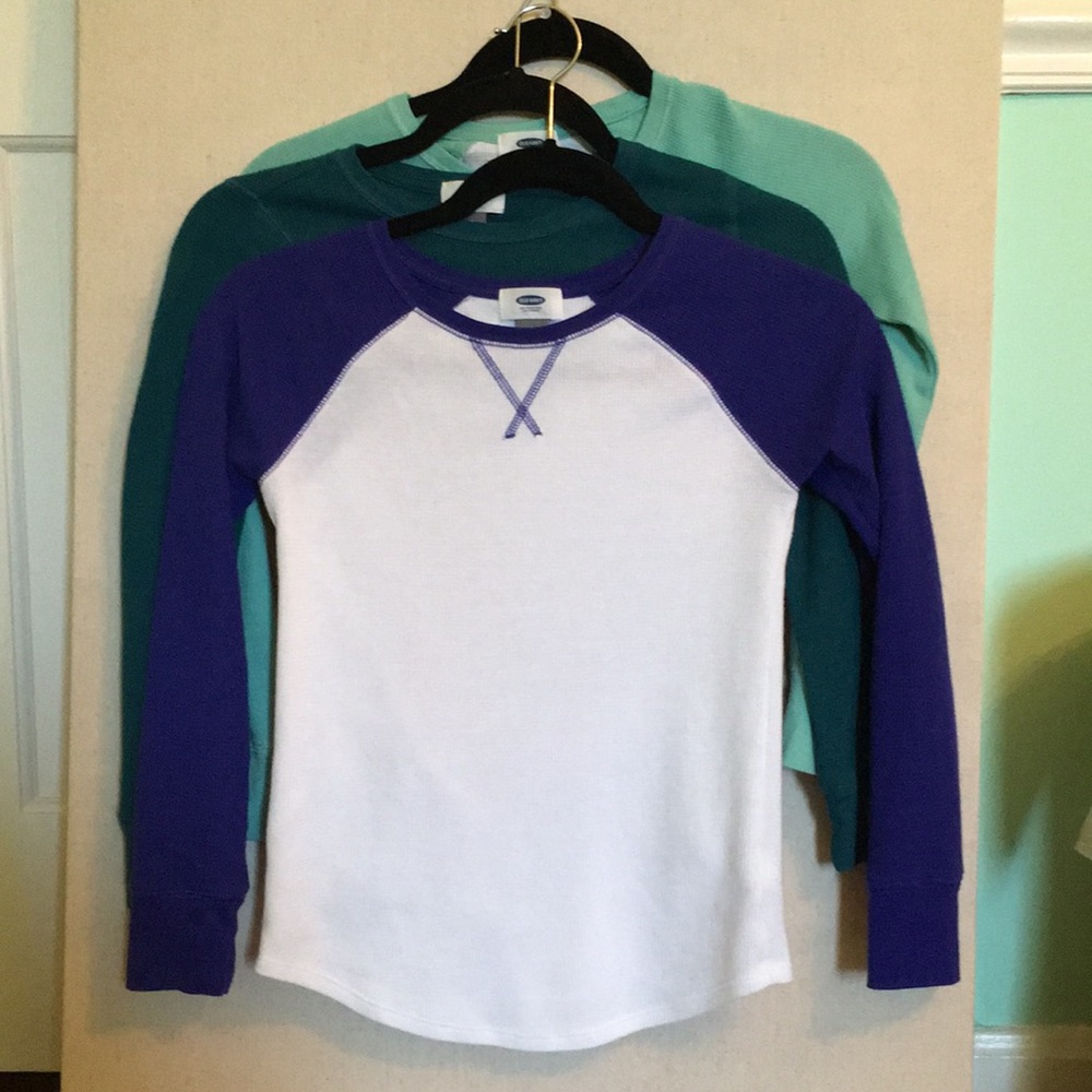 Old Navy Girls Waffle Tee Bundle